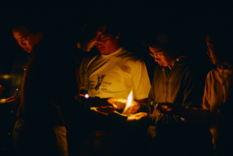 Campers during the candlelight service (ddr-densho-336-1441)