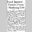 Local Japanese Farmers Form Marketing Unit (September 22, 1937) (ddr-densho-56-475)