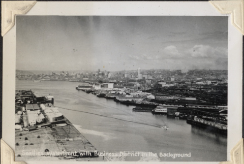 View of Duwamish and Harbor island with city in background (ddr-densho-466-796)