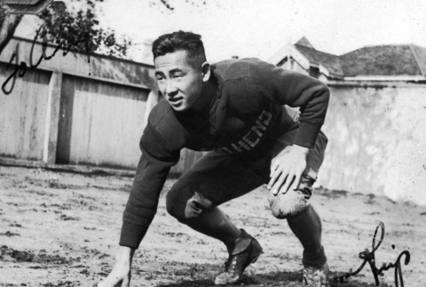 Kiyomitsu Nogami in football uniform (ddr-ajah-5-30)