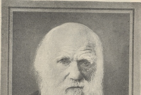 Newspaper clipping regarding Charles Darwin (ddr-njpa-1-173)