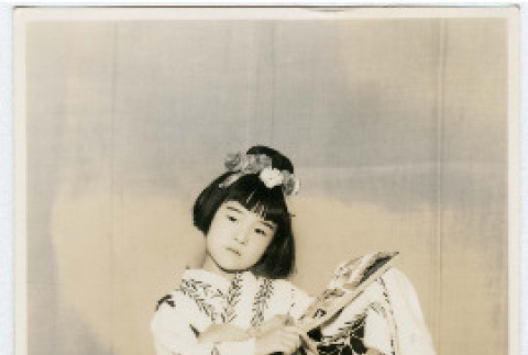 Japanese American girl performing (ddr-densho-26-266)