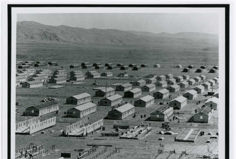 View of Several Buildings at Hart (sic) Mountain Relocation Camp, c. 1941 (ddr-densho-122-747)