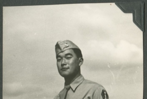 Masao Sakagami in uniform (ddr-densho-328-62)