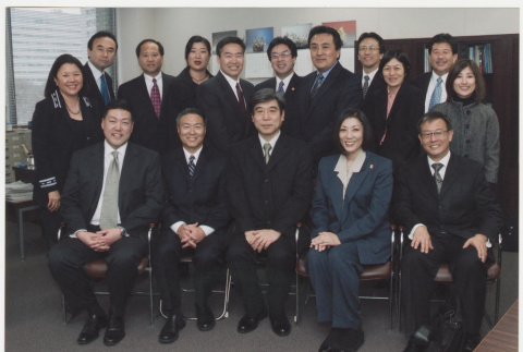 Group photo in office from 2008 Densho Japan Trip (ddr-densho-506-82)