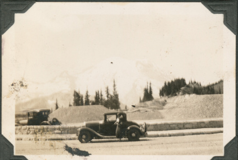 Car on mountain road (ddr-densho-316-94)