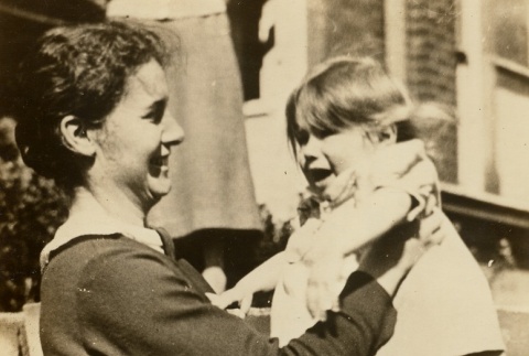 Ramsay MacDonald's daughter, Ishbel, and granddaughter, Margaret (ddr-njpa-1-908)