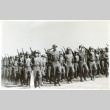 Company K (442nd RCT) marching with the 3rd Battalion in 