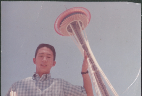 Man near Space Needle (ddr-densho-523-360)