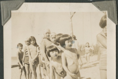 Children at the beach (ddr-densho-321-725)