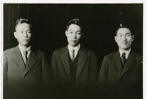 3 men (brothers?) (ddr-densho-499-54)