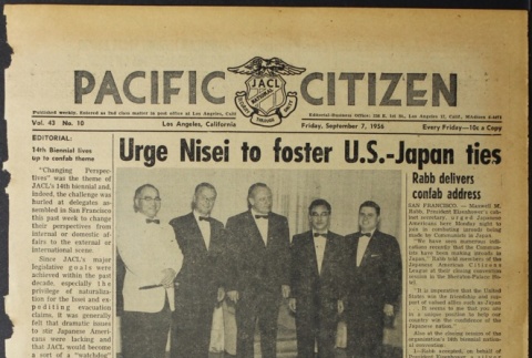Pacific Citizen, Vol. 43, No. 10 (September 7, 1956) (ddr-pc-28-36)