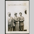 Two men and a woman aboard a ship (ddr-densho-359-989)