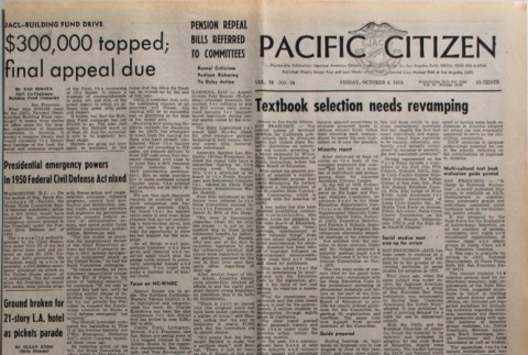 Pacific Citizen, Vol. 79, No. 14 (October 4, 1974) (ddr-pc-46-39)