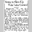 Army To Give Up Tule Lake Control (January 12, 1944) (ddr-densho-56-1010)