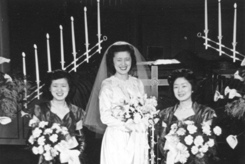Wedding of Sam Sakamoto and Hanaye (Fujiwara) Sakamoto (ddr-one-1-40)