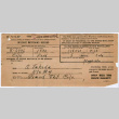 Mileage rationing record (ddr-densho-501-215)