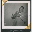 Rex Stewart playing the trumpet (ddr-densho-434-121)