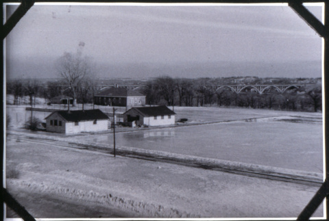Buildings and bridge (ddr-densho-1007-673)