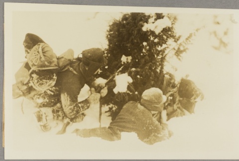 Norwegian soldiers aiming rifles in the snow (ddr-njpa-13-1160)