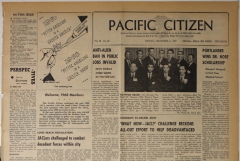 Pacific Citizen, Vol. 65, No. 23 (December 8, 1967) (ddr-pc-39-50)