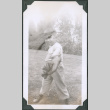 Photo of a boy holding a baseball glove (ddr-densho-483-1175)