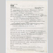 Ben Isamu Kawahata interviewee form (ddr-densho-1007-1130)