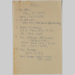 Handwritten list of contacts in Washington, D.C. (ddr-densho-437-131)