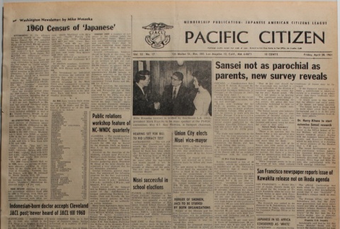 Pacific Citizen, Vol. 52, No. 17 (April 28, 1961) (ddr-pc-33-17)
