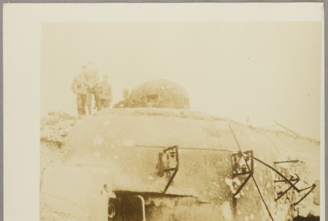 Soldier in front of a bunker (ddr-njpa-13-1632)