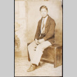 Portrait of man sitting (ddr-densho-493-162)