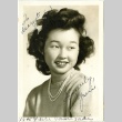 Signed photograph of a woman (ddr-manz-6-88)
