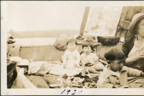 Children on a boat (ddr-densho-321-662)