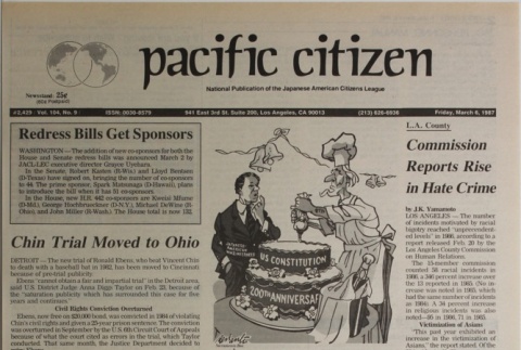 Pacific Citizen, Vol. 104, No. 9 (March 6, 1987) (ddr-pc-59-9)