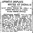 Japanese Displace Whites at Chehalis. Labor Strike Follows the Advent of Asiatics Employed by a Lewis County Lumber Company. (April 15, 1907) (ddr-densho-56-83)