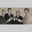 Japanese Consulate official, Taisaku Kojima, and other men raising a toast (ddr-njpa-4-492)