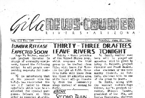 Gila News-Courier Vol. III No. 130 (June 20, 1944) (ddr-densho-141-286)