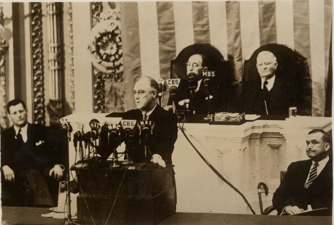 Franklin D. Roosevelt giving a speech (ddr-njpa-1-1509)