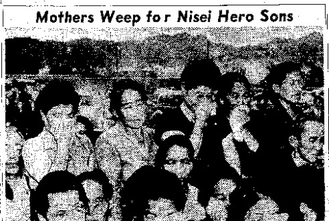 Mothers Weep for Nisei Hero Sons (September 3, 1948) (ddr-densho-56-1189)
