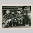 Children pose on steps (ddr-densho-359-1237)