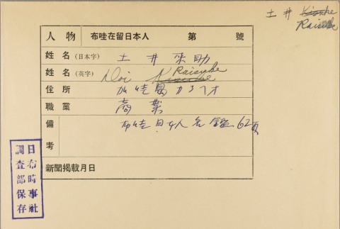 Envelope of Raisuke Doi photographs (ddr-njpa-5-464)