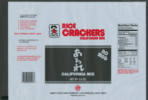 Rice Crackers California Mix (ddr-densho-499-156)