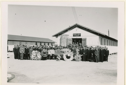 Mourners at Miyake Saburo's funeral (ddr-densho-37-1376)
