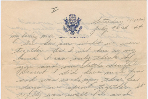 Letter from Alvin Uchiyama to Kathleen Koga Uchiyama (ddr-densho-406-16)