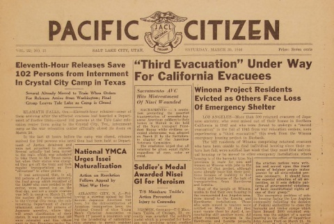 Pacific Citizen Vol. 22 No. 13 (ddr-densho-121-18)