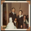 Walter and Kazuko Matsuoka cut their wedding cake (ddr-densho-390-106)