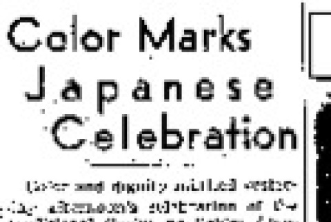 Color Marks Japanese Celebration (May 6, 1939) (ddr-densho-56-491)