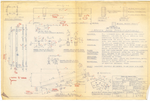 Notes and Specification (ddr-densho-430-156)