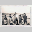 Eight children standing on dock (ddr-densho-474-163)
