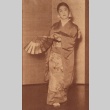 Kikue Ogami, a Japanese dancer posing in kimono (ddr-njpa-4-1759)